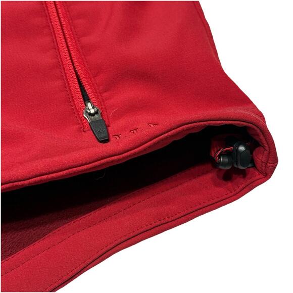 LL Bean Jacket Men's Large Red Soft Shell Full Zip Fleece Lined Outdoor Hiking - Picture 6 of 13